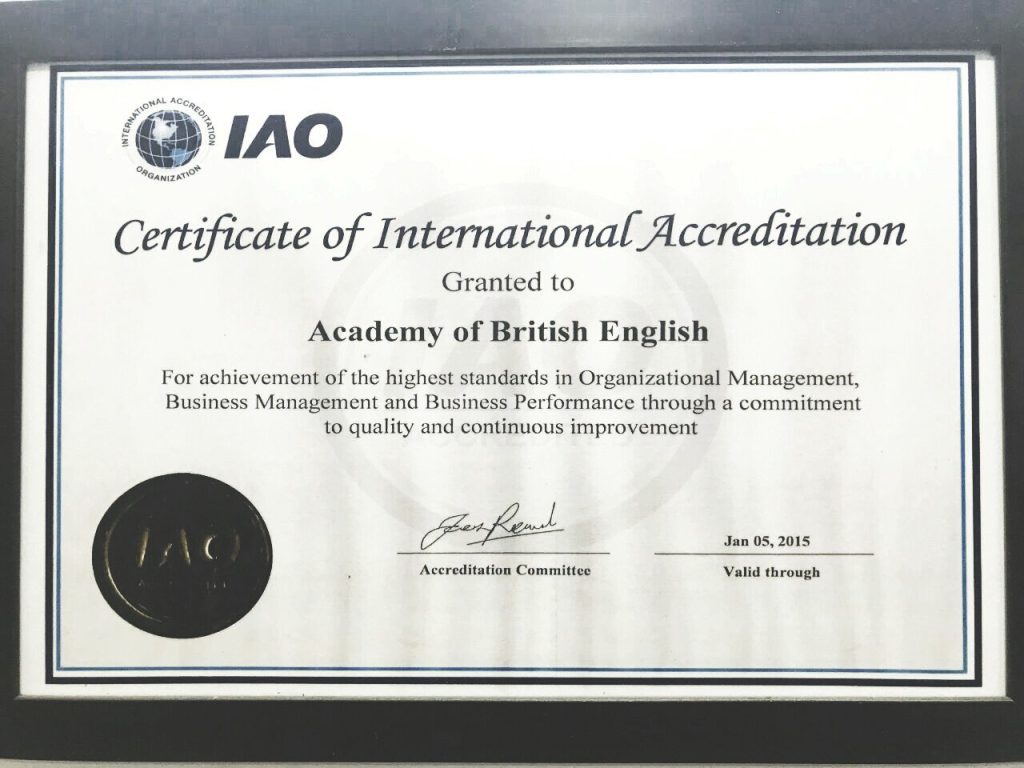iao Academy of British English